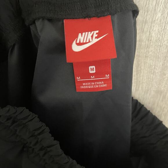 Vintage Nike Mesh Big Logo Skirt Size Medium Lined A Line Black / White Rush - Picture 12 of 13